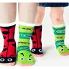 Ladybug & Caterpillar Matchy Mismatchy Socks Set (2 Pairs!) - Socks - 2