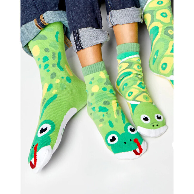 Frog & Turtle Matchy Mismatchy Socks Set (2 Pairs!) - Socks - 2