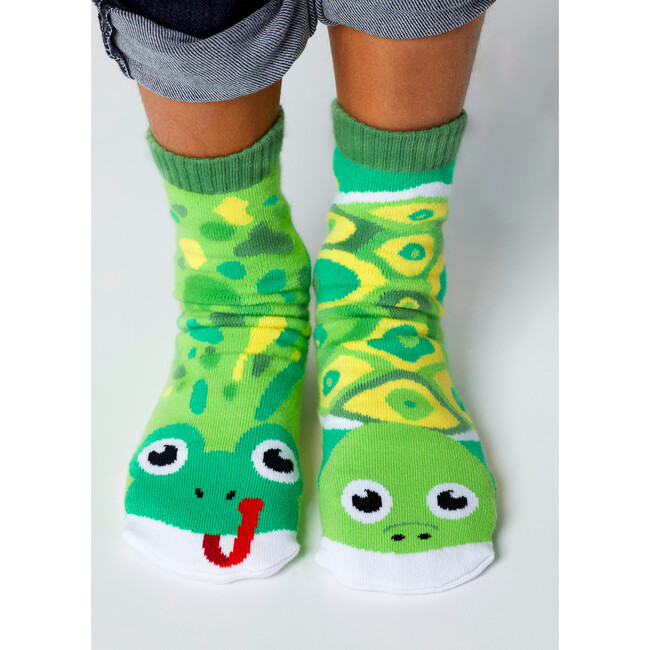 Frog & Turtle Fun Mismatched Animals Socks for Kids and Adults - Socks - 2