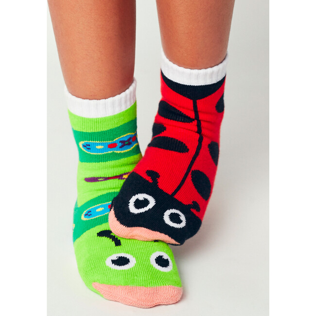 Ladybug & Caterpillar Matchy Mismatchy Socks Set (2 Pairs!) - Socks - 4