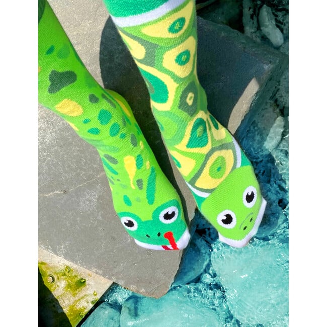 Frog & Turtle Matchy Mismatchy Socks Set (2 Pairs!) - Socks - 5