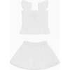 The Tiny Paz Set, White Linear Swiss Dot - Mixed Apparel Set - 1 - thumbnail