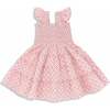 The Tiny Ellie Nap Dress, Rose Circular Lattice - Dresses - 1 - thumbnail