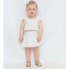 The Tiny Paz Set, White Linear Swiss Dot - Mixed Apparel Set - 3