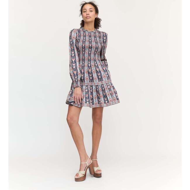 The Viviana Mini Nap Dress, Navy Emma Stripe - Dresses - 2