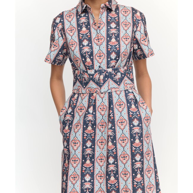 The Carolina Shirt Dress, Navy Emma Stripe - Dresses - 4