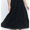 The Ellie Nap Dress, Black Linear Swiss Dot - Dresses - 6