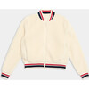 Willa Sherpa Jacket, Creme - Jackets - 1 - thumbnail