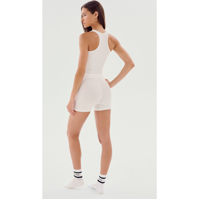 Theo Rib Short, White