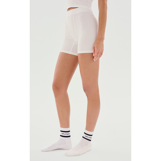 Theo Rib Short, White - Shorts - 3