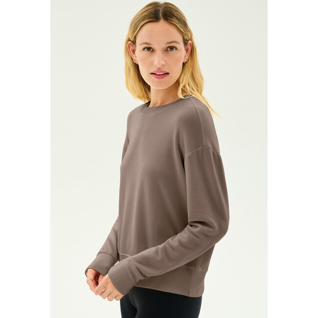 Sonja Fleece Sweatshirt, Lentil - Sweatshirts - 3