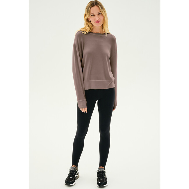 Sonja Fleece Sweatshirt, Lentil - Sweatshirts - 4