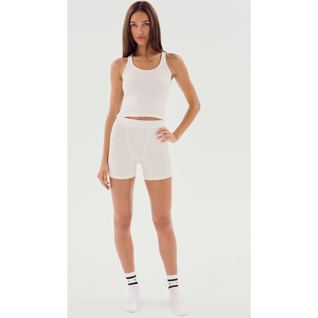 Theo Rib Short, White - Shorts - 4