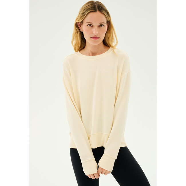 Sonja Fleece Sweatshirt, Creme