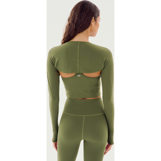 Shiri Airweight Shrug, Olive - Cardigans - 2