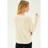 Sonja Fleece Sweatshirt, Creme - Sweatshirts - 3