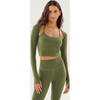 Shiri Airweight Shrug, Olive - Cardigans - 4