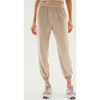 Rhys Velour Jogger, Latte - Sweatpants - 1 - thumbnail