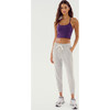 Reena Fleece 7/8 Sweatpant, Heather Grey - Sweatpants - 1 - thumbnail