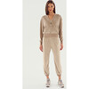 Rhys Velour Jogger, Latte - Sweatpants - 3