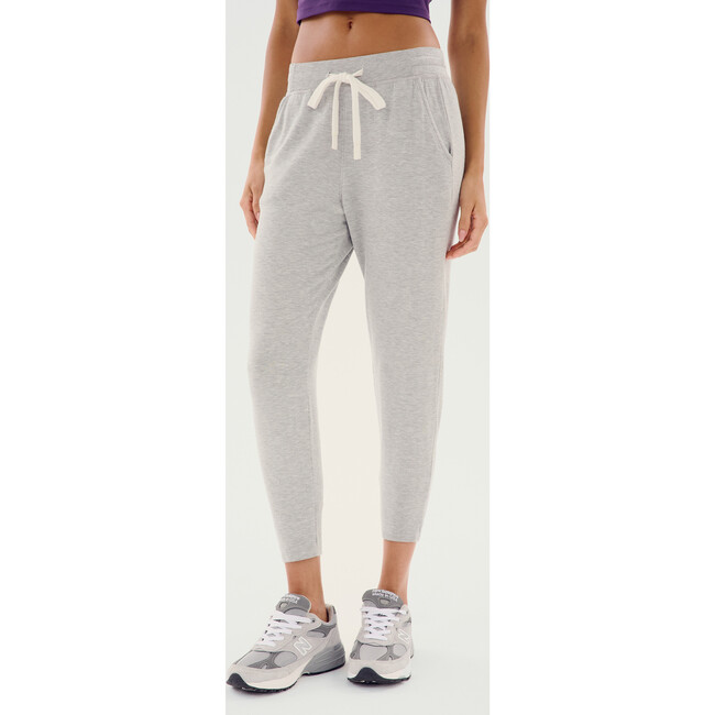 Reena Fleece 7/8 Sweatpant, Heather Grey - Sweatpants - 3