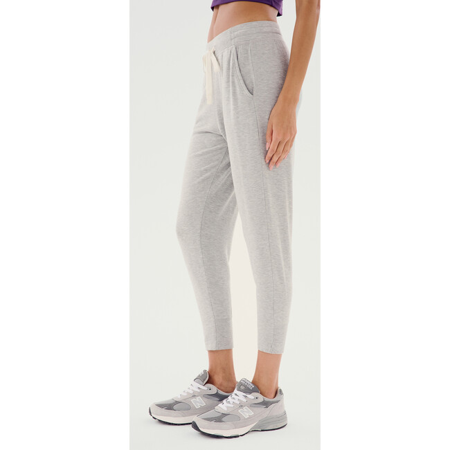 Reena Fleece 7/8 Sweatpant, Heather Grey - Sweatpants - 4