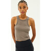 Kiki Rib Crop, Lentil - Tank Tops - 1 - thumbnail