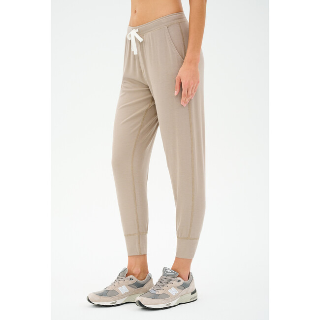 Kiki Rib 7/8 Sweatpant, Latte