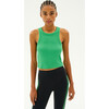 Kiki Rib Crop, Grass - Tank Tops - 1 - thumbnail