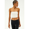 Hazel Airweight Crop Bandeau, White - T-Shirts - 1 - thumbnail