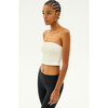 Hazel Airweight Crop Bandeau, White - T-Shirts - 2