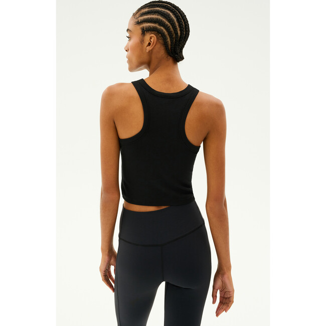 Kiki Rib Crop Tank, Black - Tank Tops - 3