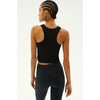 Kiki Rib Crop Tank, Black - Tank Tops - 3