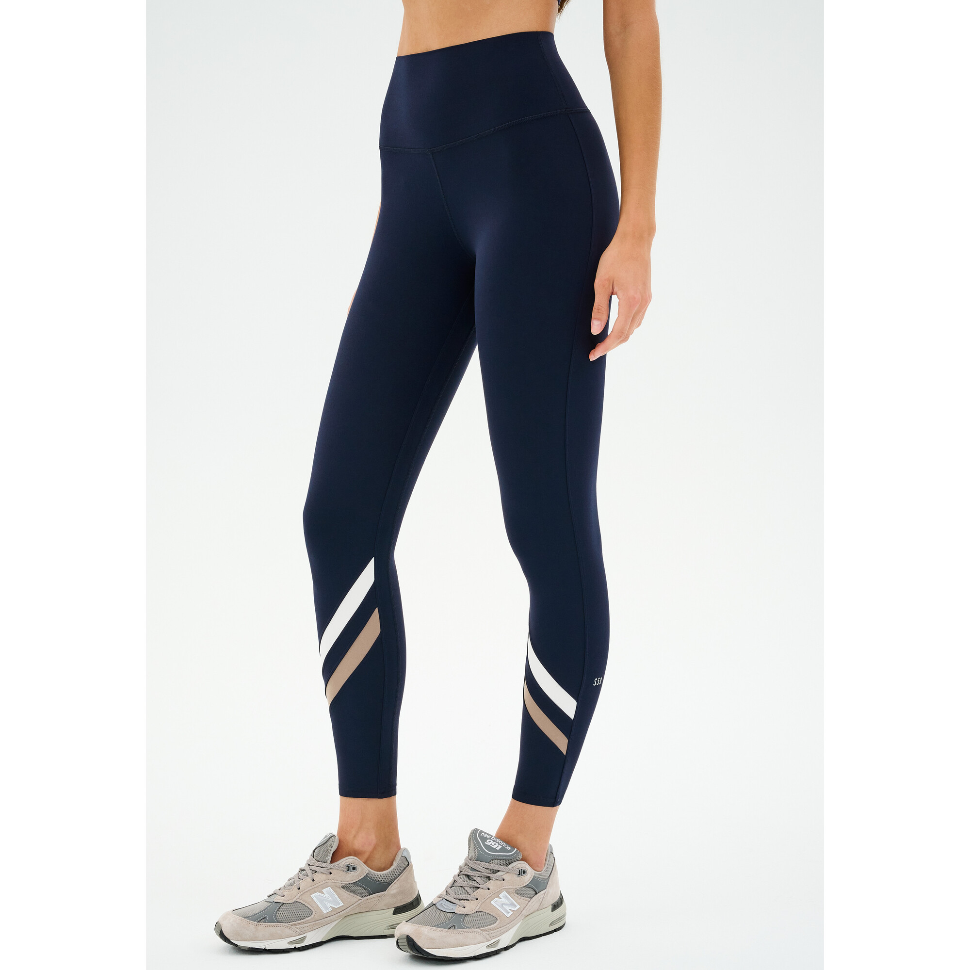 Chevron Airweight High Waist 7/8, Indigo/Latte - Leggings - 1