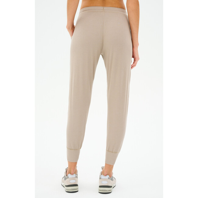 Kiki Rib 7/8 Sweatpant, Latte - Sweatpants - 3