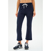 Brooks Fleece Cropped Flare, Indigo - Sweatpants - 1 - thumbnail
