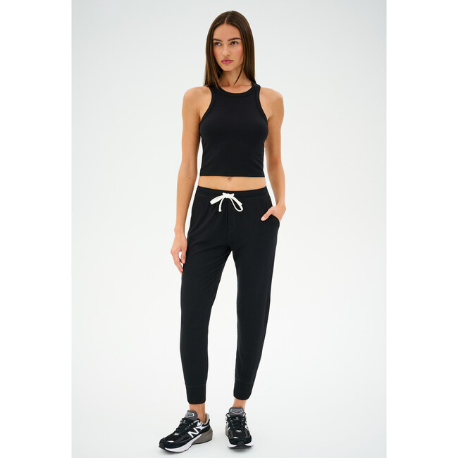 Kiki Rib 7/8 Sweatpant, Black - Sweatpants - 4