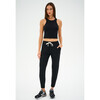 Kiki Rib 7/8 Sweatpant, Black - Sweatpants - 4