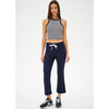 Brooks Fleece Cropped Flare, Indigo - Sweatpants - 4