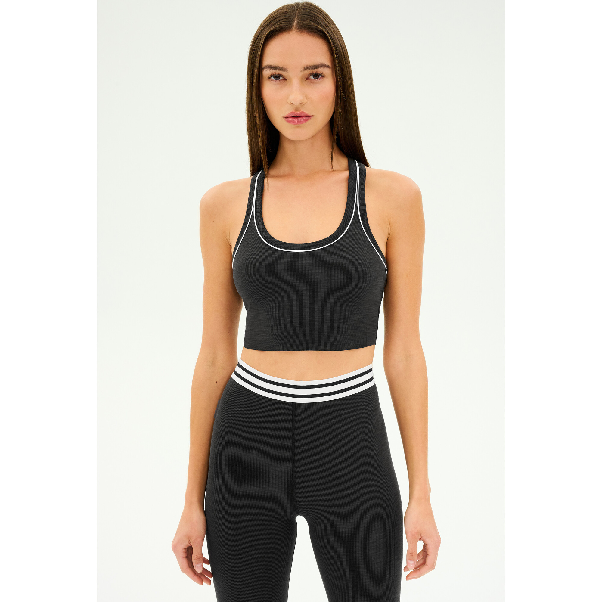 Bailey Active Rib Bralette, Heather Graphite - Bras - 1