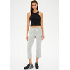 Brooks Fleece Cropped Flare, Heather Grey - Sweatpants - 4