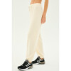 Andie Oversized Fleece Sweatpant, Creme - Sweatpants - 2