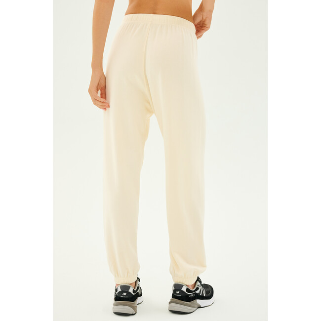 Andie Oversized Fleece Sweatpant, Creme - Sweatpants - 3