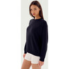 Andie Fleece Sweatshirt, Black - Sweatshirts - 2