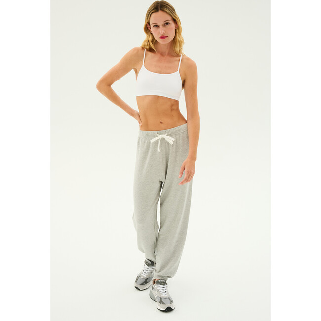 Andie Oversized Fleece Sweatpant, Heather Grey - Sweatpants - 3