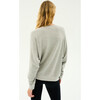 Andie Fleece Sweatshirt, Heather Grey - Sweatshirts - 3