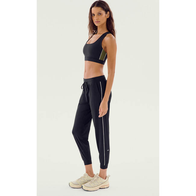 Airweight Jogger 7/8 with Piping, Black/White - Pants - 3