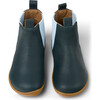 Kids Peu Leather Boots, Dark Green - Boots - 1 - thumbnail