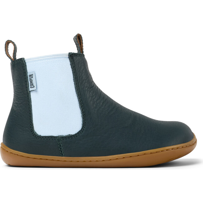Kids Peu Leather Boots, Dark Green - Boots - 3