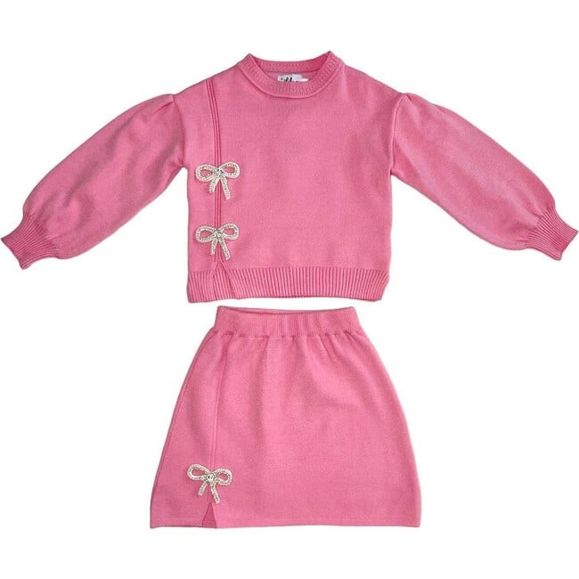 Pretty in Pink Bow Set - Mixed Apparel Set - 1